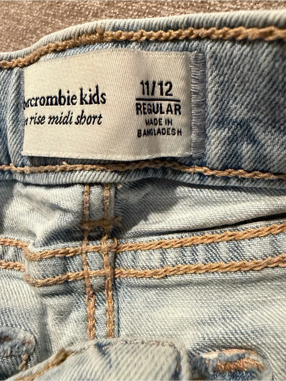Abercrombie Kids Low Rise Midi Shorts
